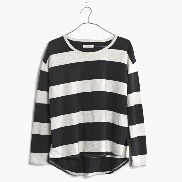 Madewell Setlist Pullover Top in Rugby Stripe - Picture 1 of 5